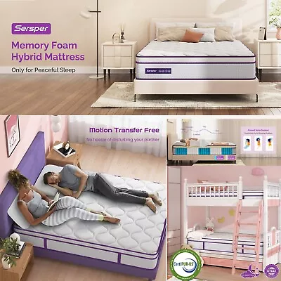 12 Inch Full Size Hybrid Mattress Innerspring Memory Foam Mattress In Box NEW • $203.14