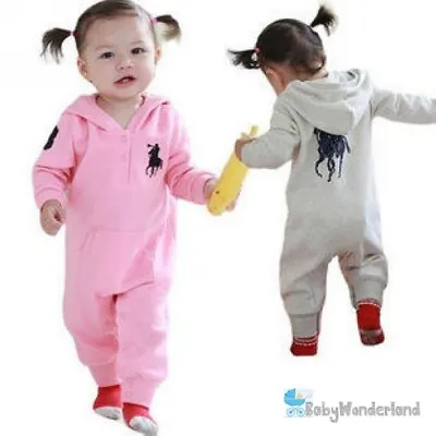 Baby Boys Girls Long Sleeves Cotton Romper Jumpsuit One Piece Clothes Size 0-2Yr • $22.95