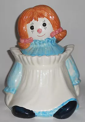 Metlox Pottery Poppy Trail Rag Doll Girl Cookie Jar Raggedy Ann BUY-IT-NOW • $125