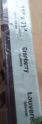 Vantage 1114071989--14  X 71  Louvered Vinyl Exterior Shutters Cranberry 2 In-Pk • $118.29