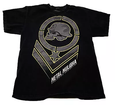 Y2k Metal Mulisha Men T-Shirt Large Black Skull Graphic Grunge W3 • $18