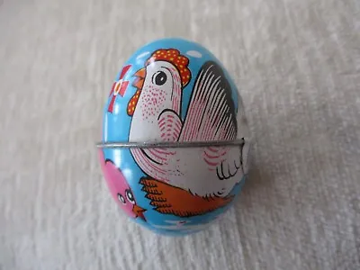 Vintage Tin Lithograph Easter Egg / Candy Container R. L. Albert & Son Inc. • $8