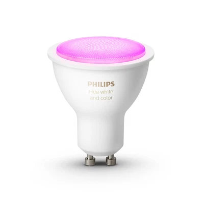 $115 • Buy Philips Hue White/Colour Home Ambiance 5.7W GU10 Light Bulb/Globe W/ Bluetooth