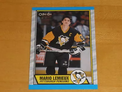 1989-90 O-Pee-Chee OPC Hockey #1 Mario Lemieux • $0.99