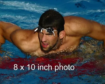 MICHAEL PHELPS Olympic Swimmer Action Shirtless Beefcake Celebrity Photo (190) • $14.99