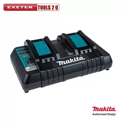 Makita Genuine DC18RD 14.4v 18v LXT Li-ion Twin Port Rapid Battery Charger 240v • £98.99