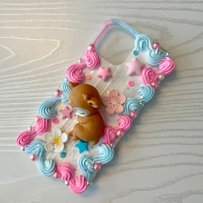 $35 • Buy Reindeer Decoden Phone Case Handmade Diy