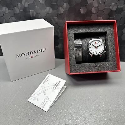 Mondaine Men's Msl.41410.lbv.set Grand Cushion Watch • $299