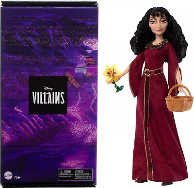 Mattel Disney Villains Mother Gothel Fashion Doll With Basket & Flower • $19.99