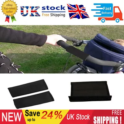 Baby Pram Stroller Pushchair Handle Grip Sleeve Bumper Bar Cover Nylon Fabric DH • £3.56