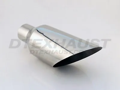 Q9-408018ac Exhaust Stainless Diesel Tip Angle 4  Inlet 8  Outlet 18  Length • $109.99