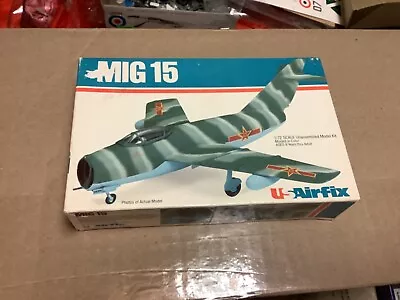 Vintage Rare Estate US Airfix Mig 15 1/72 Model Kit • $17