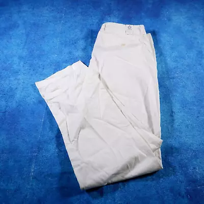 NWT J.Crew White Flat Front Cotton Chinos Mens Pants 36x32 • $18.97