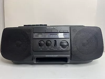 Vintage SONY CFD-V10 Portable Stereo FM Radio CD Cassette Tape Player Boombox • $40