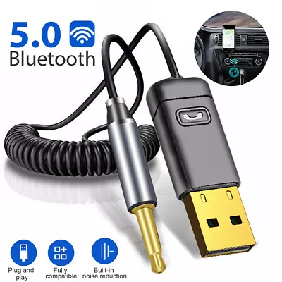 Wireless USB Bluetooth 5.0 Audio Transmitter Receiver AUX Adapter For PC TV Car • $10.19