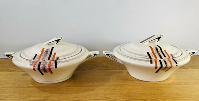 £22 • Buy 2 X Soho Pottery, Art Deco Solian Ware Melody Tureens