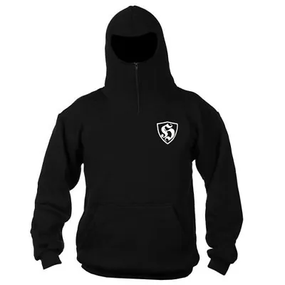 Sweatshirt Bluse Hoodie Bluza Casual Ninja Mask Balaclava Hooligans Ultras Black • £35