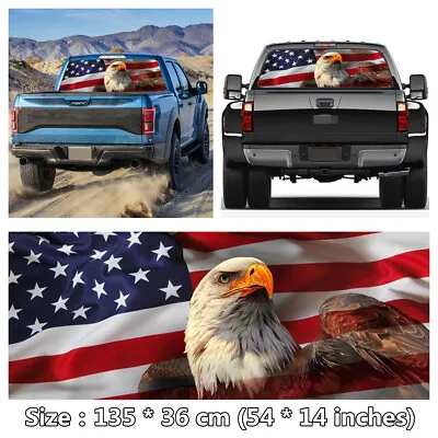 American Flag Rear Window Windshield Graphic Sticker Fit For SUV Pickup Truck • $16.88