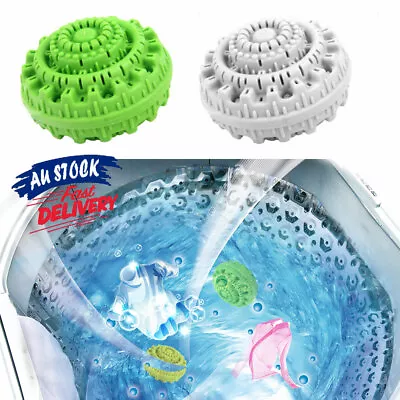 Laundry Ball Magic Washing Machine No Detergent Orb Wizard Style Wash Cleaning • $10.88