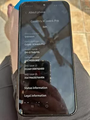 Samsung Galaxy XCover 6 Pro 5G (SM-G736B/DS) 128GB Unlocked Good Condition  • £42