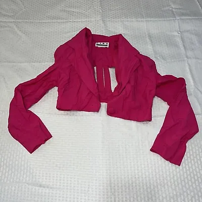 Fire Los Angeles Hot Pink Vintage Top Womens SS Top Jacket SIZE Medium Strapback • $10.80