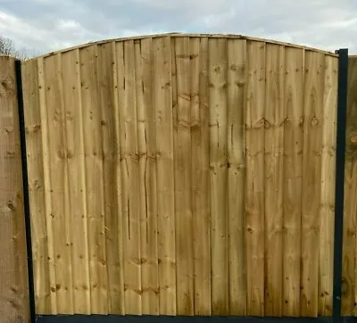 £47 • Buy Arch Top  Vertical Close Board Feather Edge Fence Panels