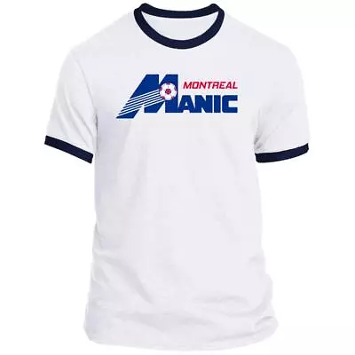 Montreal Manic T-shirt Rarified Ringer NASL Soccer • $29.95