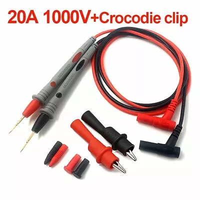 Universal Test Leads Wire Pen For Digital Multi Meter Tester Probe 10A/20A 1000v • £4.40