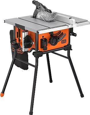 Black And Decker 254mm 10  Wood Table Saw TCT Blade & Leg Stand240v BES720-GB • £199.95