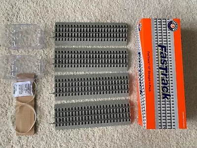 Lionel (6-12032) O Scale 10  Straight FasTrack Train Track Pack (4 Pieces) L/N • $19.19