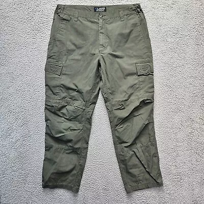 LAPG LA Police Gear Core Cargo Pants Mens Size 38x32 Green Ripstop • $19.99