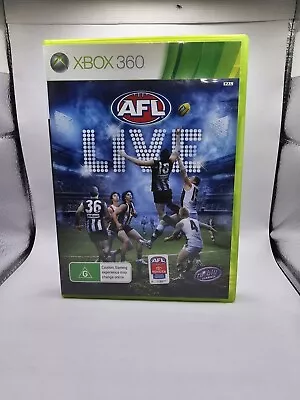 AFL Live Mircosoft XBOX 360 Game + Manual - PAL - Australian Football • $8.99