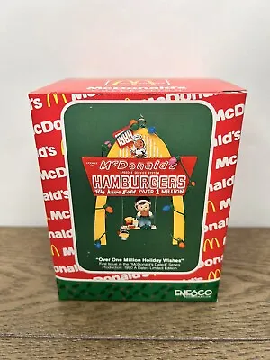 Vtg Enesco MCDONALD'S COLLECTION Treasury Christmas Ornament Holiday Wishes (F) • $13.20