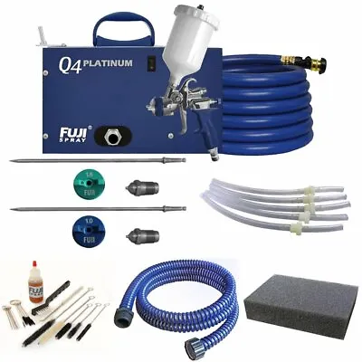 Fuji Q4 Platinum Quiet HVLP Spray System W/ 5 Pressure Tube & Accessories Bundle • $1708.72