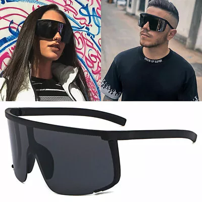 Oversized XXL Shield Sunglasses Outdoor Cycling Goggles Mens Women Sport Glasses • $8.99