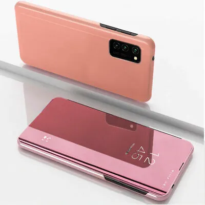 $11.89 • Buy For Samsung Galaxy S22 Ultra S21 S20FE Note10 S9 S8 Mirror Case Flip Stand Cover