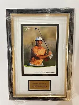 £750 • Buy Seve Ballesteros Signed & Framed Photo With Letter Of Authenticity