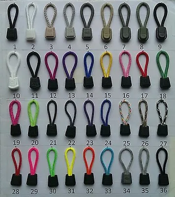 Zipper Pull Cord Many Choices Bag Jacket Outdoor Marine Backpack Boat Tops  • $10.64