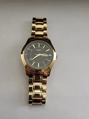 New Gents Rotary Gold Plated Quartz Dress Watch  • £75