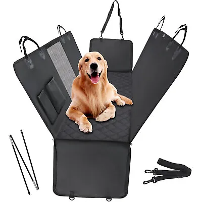 Waterproof Pet Car Seat Cover Dog Safety Protector Mat Rear Back Seat Hammock UK • £17.99