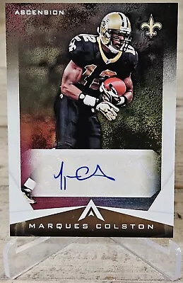 Marques Colston 2021 Panini Chronicles #ASC-MCO Ascension Auto Saints • $4.99