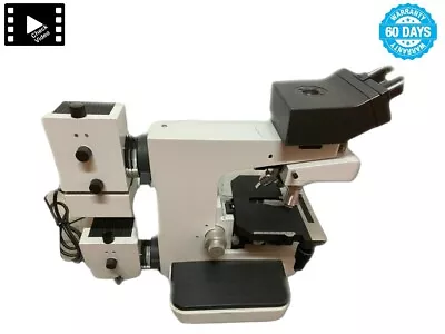 Leitz Metalloplan Microscope With Three Objectives  60 DAYS WARRANTY!! SEE VIDEO • $875