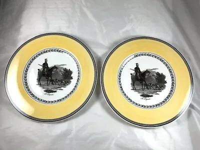 Villeroy & Boch  Audun Chasse 2 Dinner Plates Le Depart   10 1/2  • $49.95