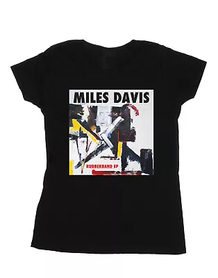 Miles Davis Rubberband Ep Black Official Tee T-Shirt Womens • £22.21
