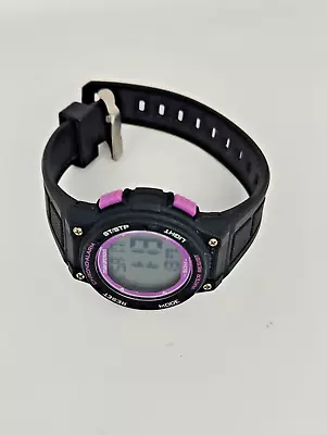 Marathon By Timex 50m Black Digital Quartz Alarm Chrono Watch New Battery • $16.99