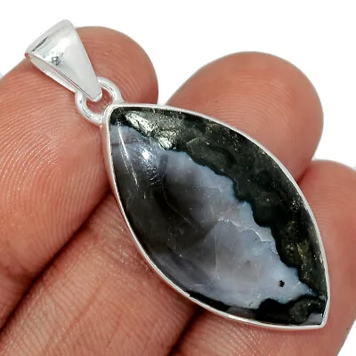 Natural Mystic Merlinite Crystal - Madagascar 925 Silver Pendant Jewelry CP32108 • $15.99