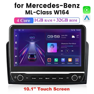 CarPlay Android 12 Car Stereo Radio GPS For Mercedes Benz ML/GL-Class W164 X164 • $154.99