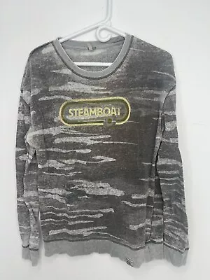 Ski Town USA Steamboat Springs Colorado Camo Sweatshirt [MEDIUM] • $10