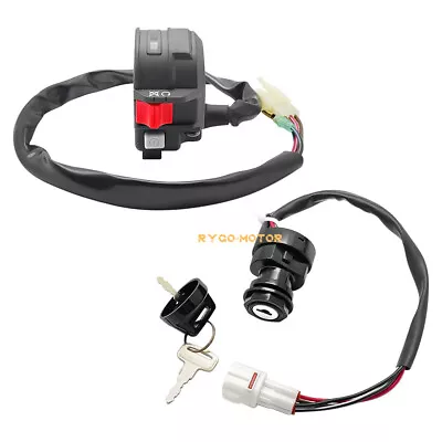 Start Stop Switch & Ignition Key Switch For Yamaha Raptor/Grizzly/Badger 80 50 • $50.30