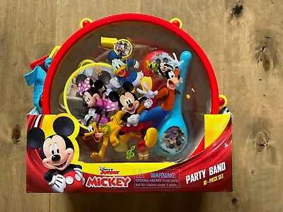 Disney Junior Mickey Mouse Party Band 10 Piece Set Musical Instruments Drum NEW • $14.83